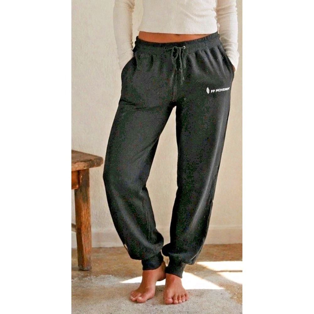 Free People Movement Jogger Sweatpants Size Medium Black‎ Athleisure